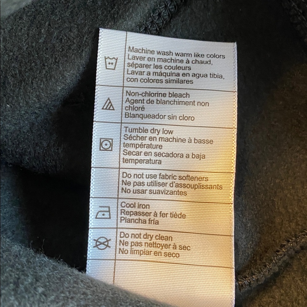 Carhartt Women’s Relaxed Fit Midweight Zipper Up Black Hoodie Sweatshirt Jacket - Picture 7 of 7